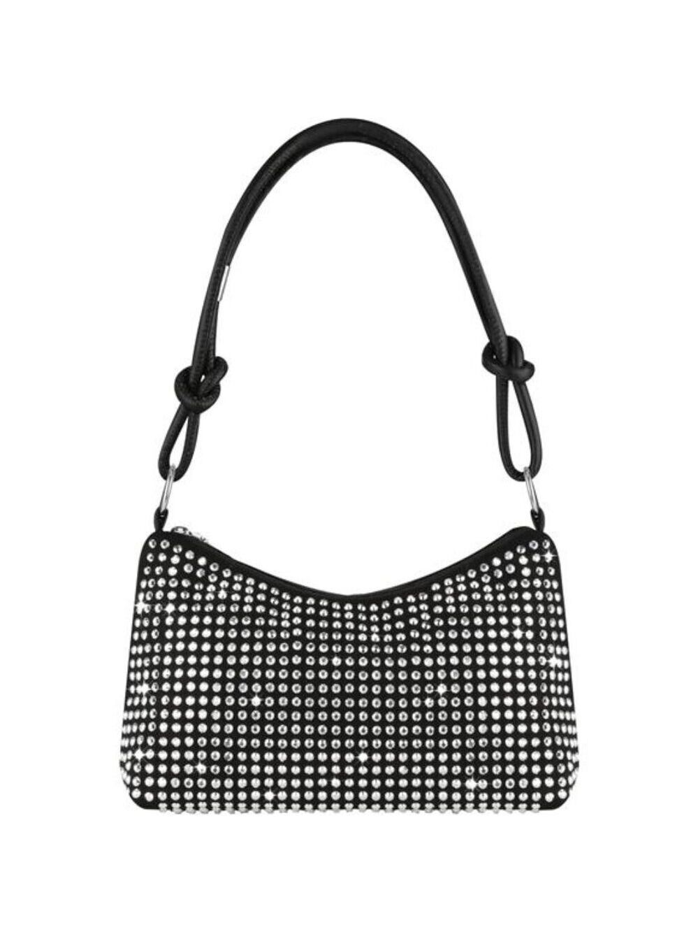 Sparkly Rhinestone Clutch Purse Bling Evening Shoulder Crossbody Bag for Party